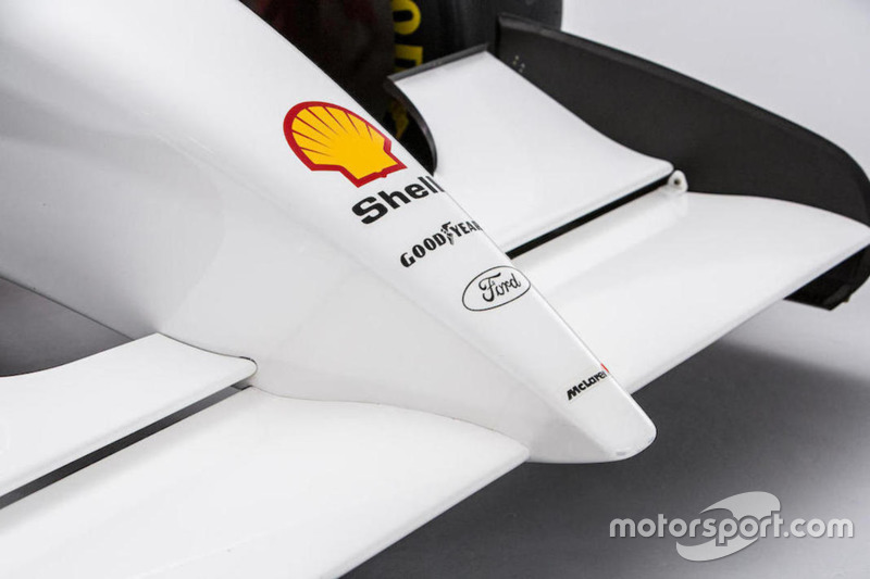 La McLaren-Cosworth Ford MP4/8A d'Ayrton Senna