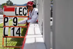 Pitbord voor Charles Leclerc, Sauber C37