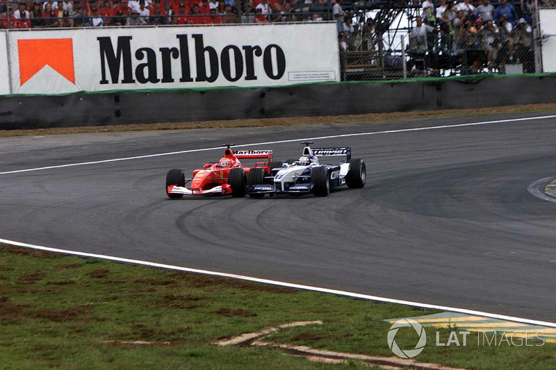 Juan Pablo Montoya, BMW Williams FW23, Michael Schumacher, Ferrari F1 2001