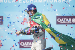 Lucas di Grassi, Audi Sport ABT Schaeffler, festeggia sul podio