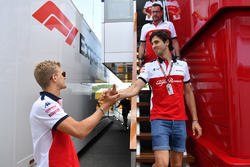 Marcus Ericsson, Sauber and Antonio Giovinazzi, Sauber