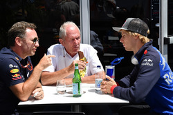 ccho, Dr Helmut Marko, Red Bull Motorsport Consultant and Brendon Hartley, Scuderia Toro Rosso