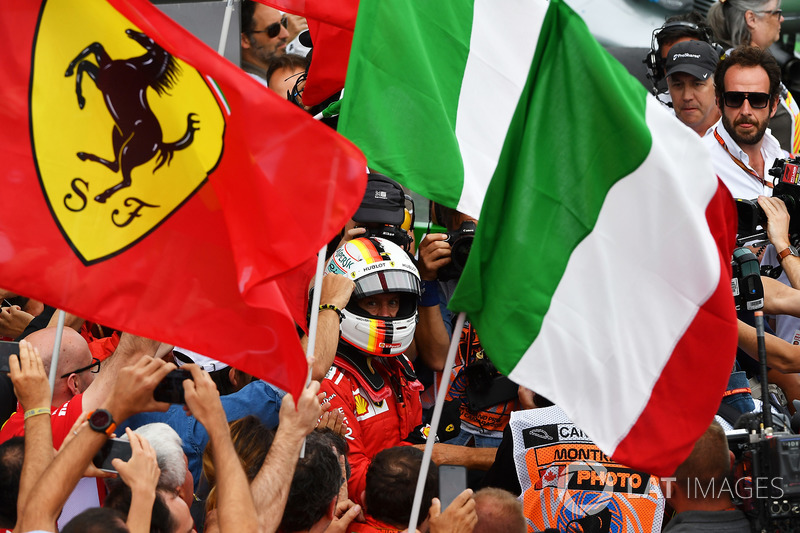 Yarış galibi Sebastian Vettel, Ferrari