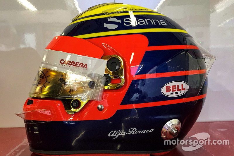 Special helmet for Monaco GP of Charles Leclerc, Sauber