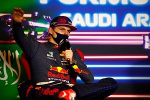 Max Verstappen, Red Bull Racing, 2nd position, in the press conference 