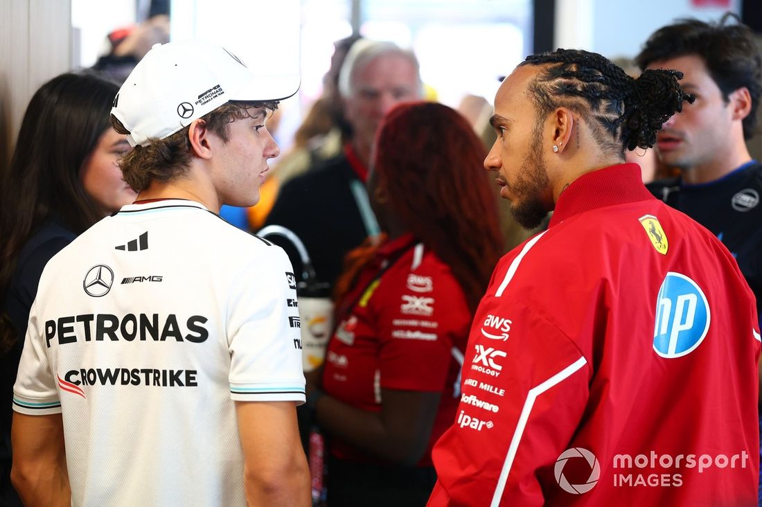 Andrea Kimi Antonelli, Mercedes, Lewis Hamilton, Ferrari