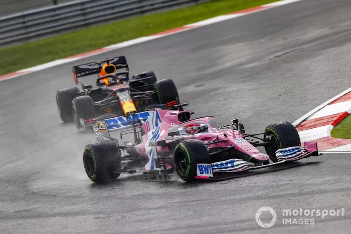Sergio Pérez, Racing Point RP20, Max Verstappen, Red Bull Racing RB16
