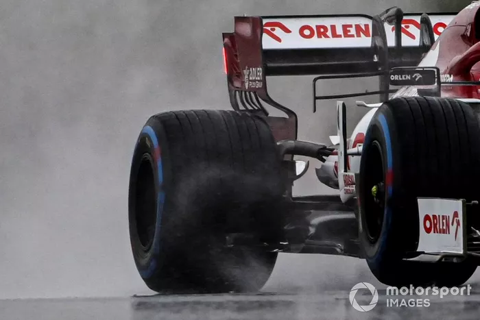 Detalle de la parte trasera del Alfa Romeo Racing C39