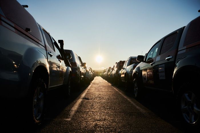 Embarque del Dakar 2021 en Marsella