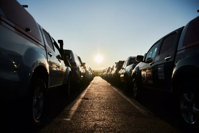 Embarque del Dakar 2021 en Marsella