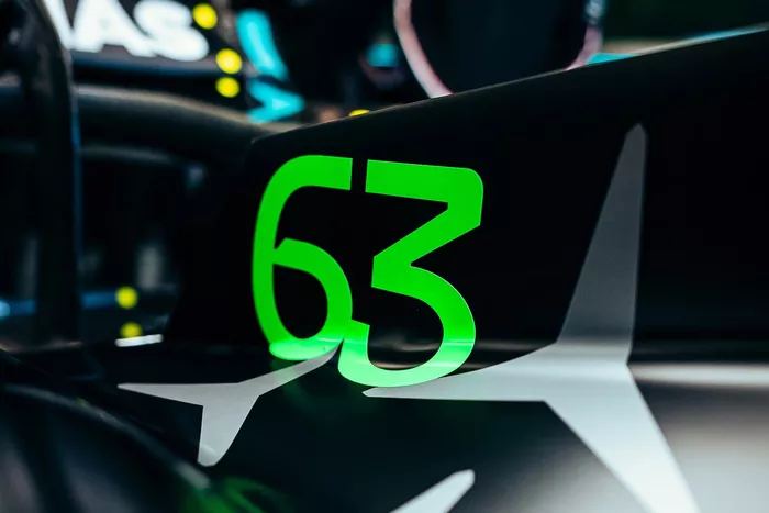 George Russell, Mercedes W14, detalle