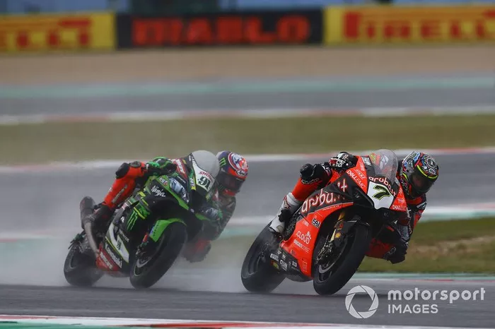 Chaz Davies, Aruba.it Racing-Ducati Team, Leon Haslam, Kawasaki Racing Team