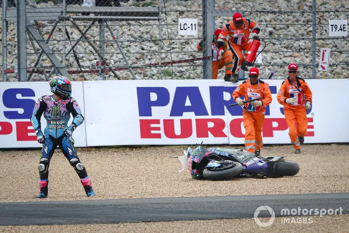 Fabio Quartararo, chute Yamaha Factory Racing