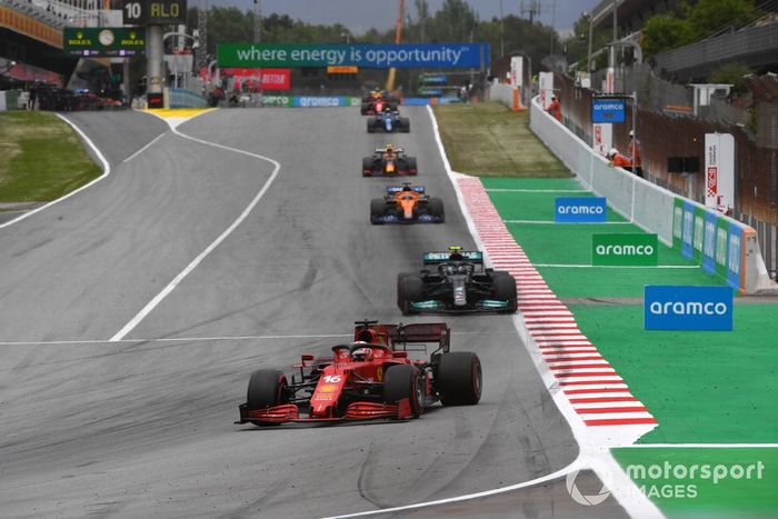 Charles Leclerc, Ferrari SF21, Valtteri Bottas, Mercedes W12,  Daniel Ricciardo, McLaren MCL35M