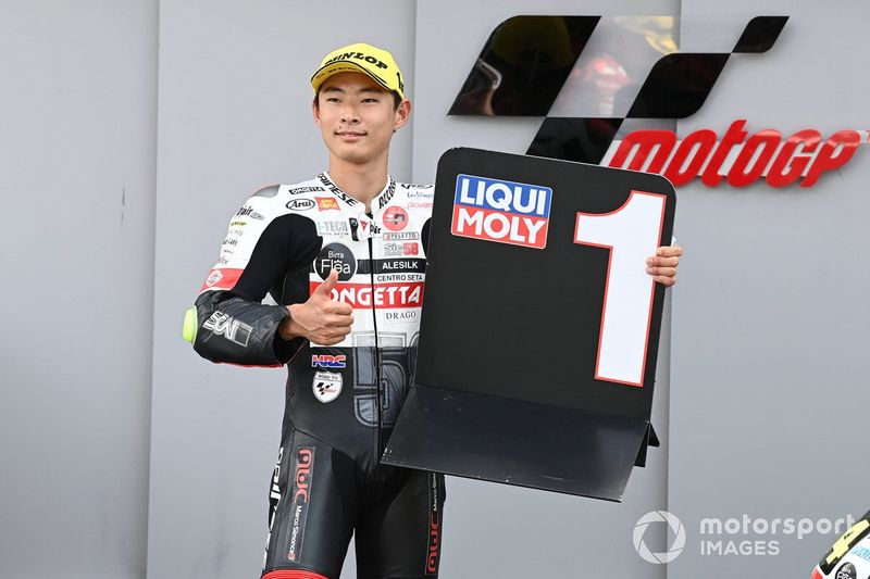 Ganador de la pole Tatsuki Suzuki, SIC58 Squadra Corse
