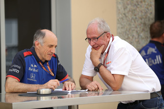 Franz Tost, Scuderia Toro Rosso Team Principal and Dr Helmut Marko, Red Bull Motorsport Consultant
