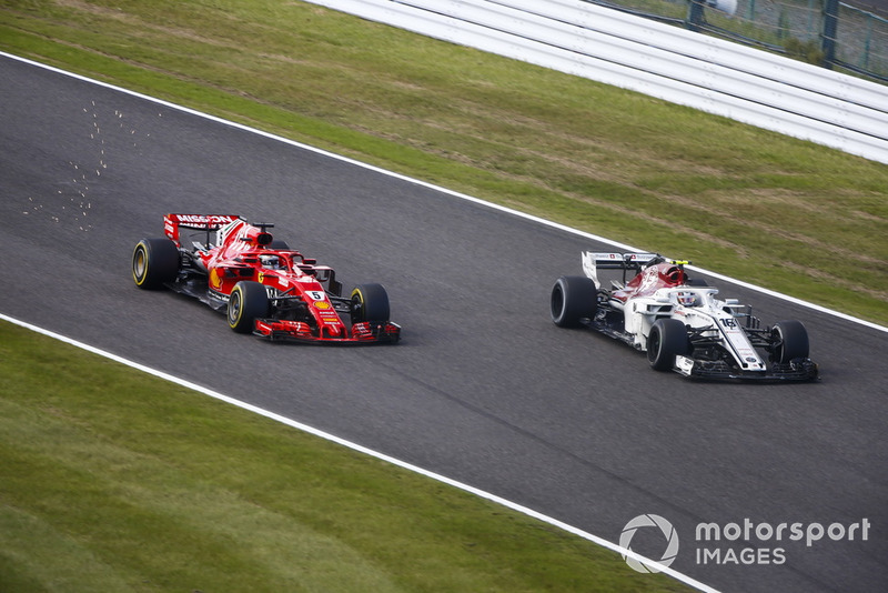 Себастьян Феттель, Ferrari SF71H, Шарль Леклер, Sauber C37