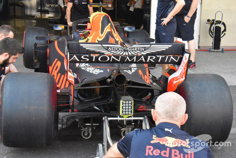 Red Bull Racing RB14 rear detail