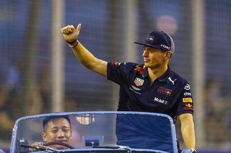 Max Verstappen, Red Bull Racing, en el desfile de pilotos