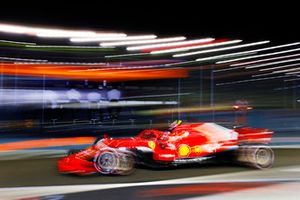 Kimi Raikkonen, Ferrari SF71H leaves the pits