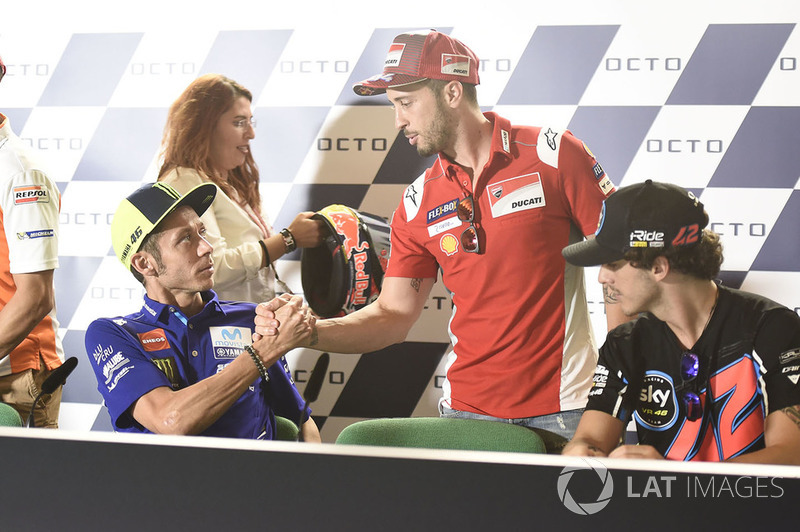 Valentino Rossi, Yamaha Factory Racing, Andrea Dovizioso, Ducati Team
