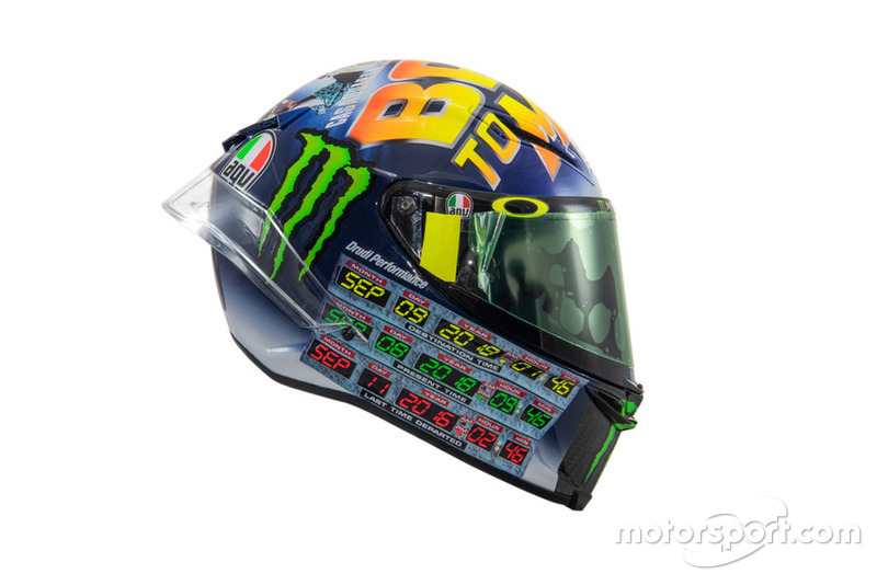 Helm van Valentino Rossi, Yamaha Factory Racing
