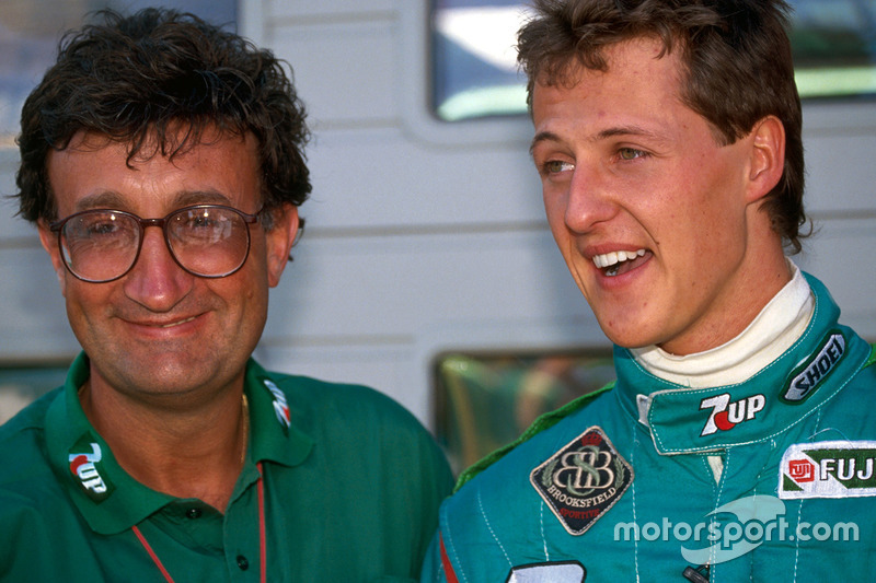 Michael Schumacher with Eddie Jordan