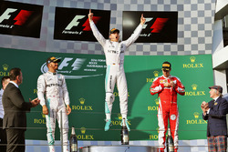 Podium: winner Nico Rosberg, Mercedes AMG F1 Team, second place Lewis Hamilton, Mercedes AMG F1 Team, third place Sebastian Vettel, Ferrari