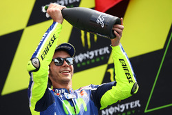 Podium: tweede Valentino Rossi, Yamaha Factory Racing