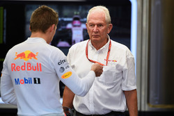 Max Verstappen, Red Bull Racing and Dr Helmut Marko, Red Bull Motorsport Consultant