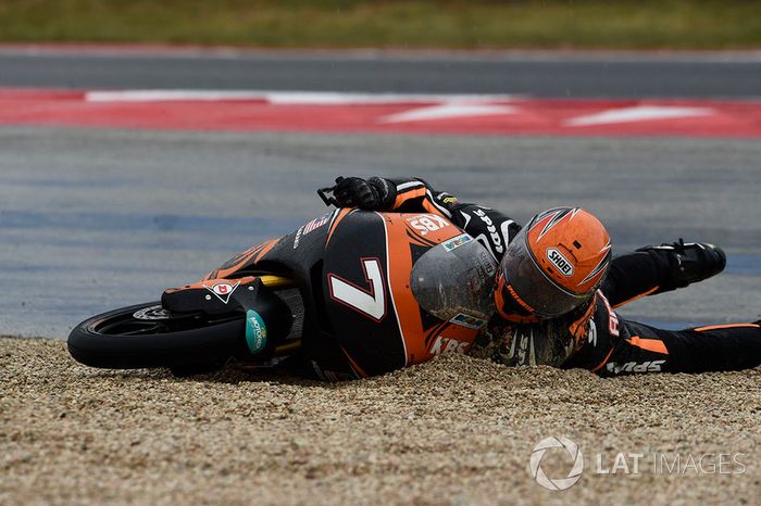 Adam Norrodin, SIC Racing Team, caída