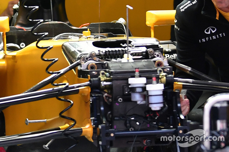 Détail de l'avant de la Renault Sport F1 Team RS17