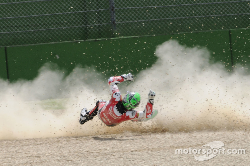 Аварія Юджина Лаверті, Milwaukee Aprilia World Superbike Team