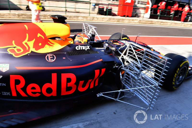 Max Verstappen, Red Bull Racing RB13, aero sensores