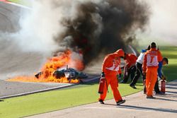 Crash Tom Sykes, Kawasaki Racing