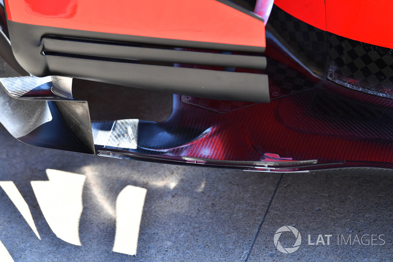 Ferrari SF70H: Luftleitbleche am Seitenkasten