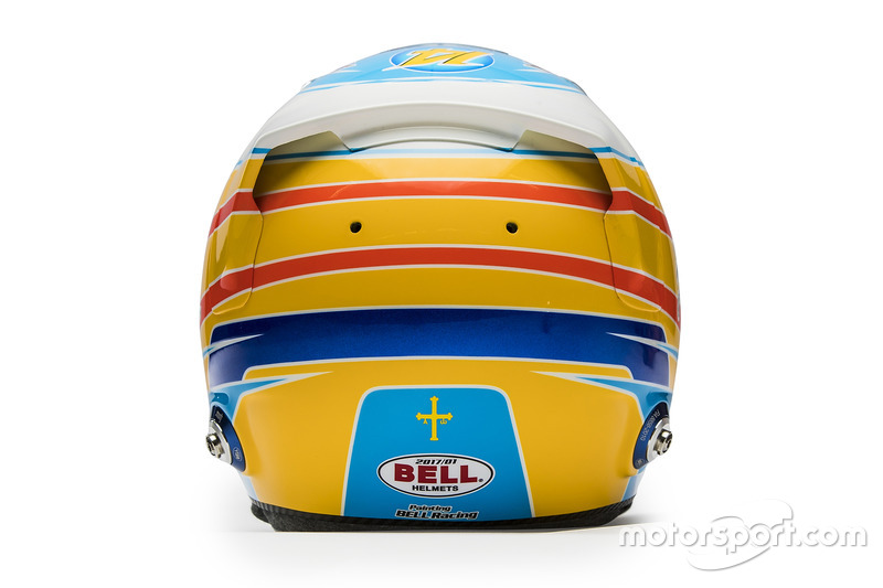 Casco de Fernando Alonso en 2017