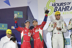 LMGTE Pro Podium: tweede plaats #51 AF Corse Ferrari 488 GTE: Gianmaria Bruni, James Calado