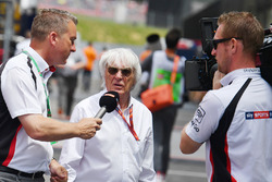 Craig Slater, Sky TV talks with Bernie Ecclestone