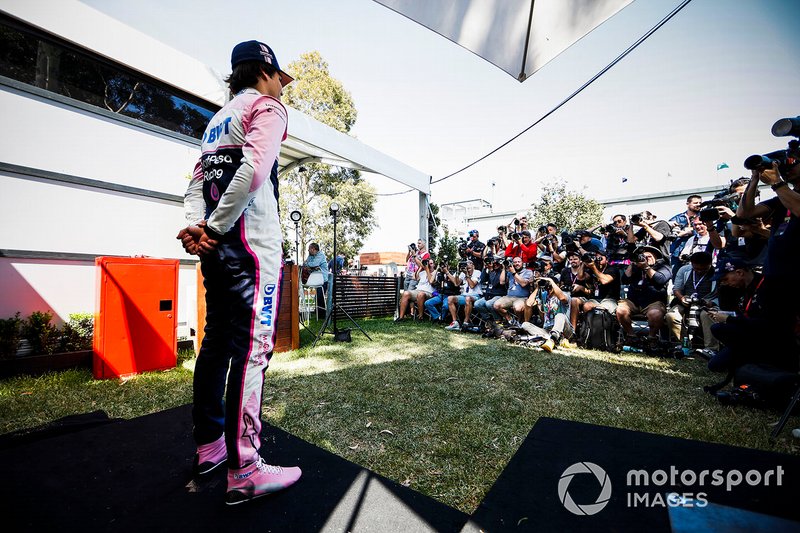 Lance Stroll, Racing Point during Official Portrait