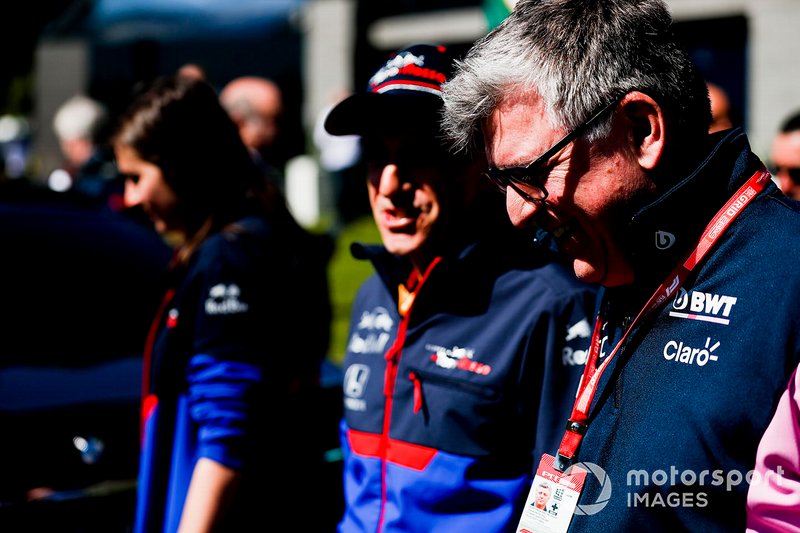 Otmar Szafnauer, Chief Operating Officer, Racing Point, Franz Tost, Team Principal, Toro Rosso