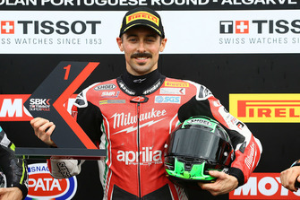 Le poleman Eugene Laverty, Milwaukee Aprilia