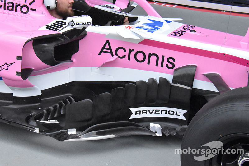 Racing Point Force India side technical detail