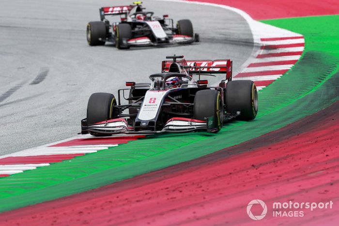 Romain Grosjean, Haas VF-20, Kevin Magnussen, Haas VF-20