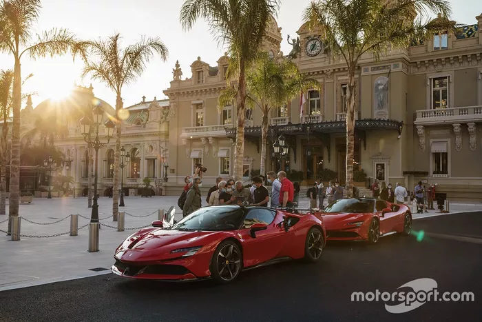 Claude Lelouch and Charles Leclerc, Ferrari SF90 Stradale