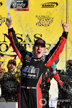 John Hunter Nemechek, Chip Ganassi Racing, Chevrolet Camaro Chevrolet Fire Alarm Services, Inc. wins