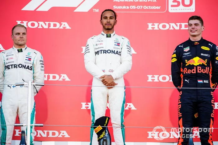 GP de Japón: 1º Hamilton, 2º Bottas, 3º Verstappen