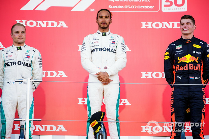 GP de Japón: 1º Hamilton, 2º Bottas, 3º Verstappen