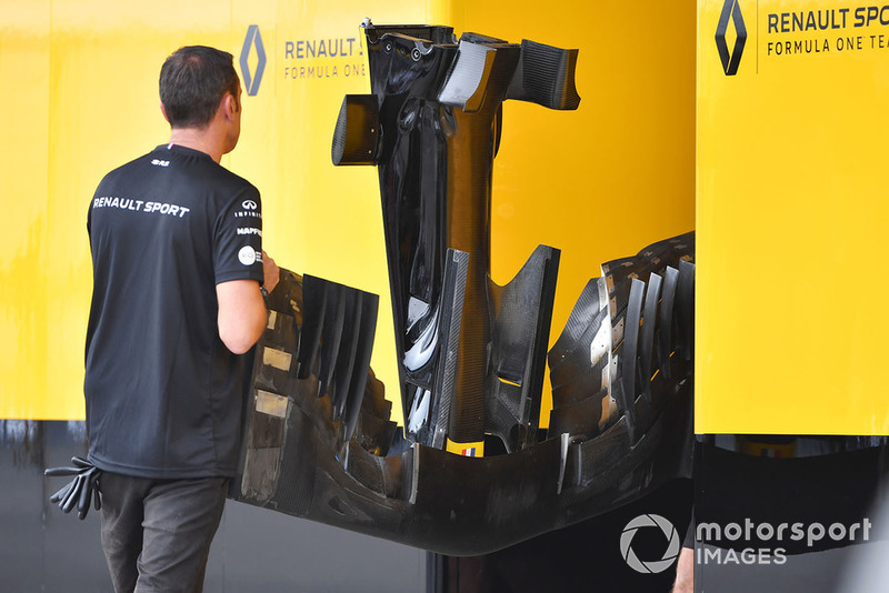 Nariz y frontal del Renault Sport F1 Team