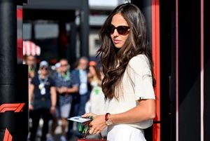 Carmen Montero Mundt arrives in the Paddock